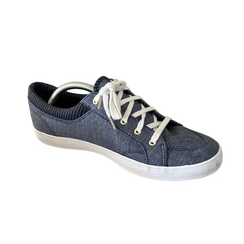 Keds Women's Center Stripe Navy Sneakers Size 9 Blue Athletic Shoes - Picture 5 of 7